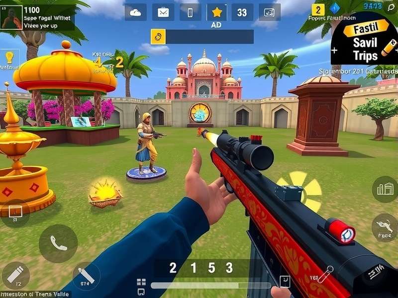 Shooting Splendor IC gameplay screenshot showing battle royale action
